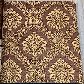Decowall Lamos 6604-03 Duvar Kağıdı Kırmızı Simli Damask Desen Gold