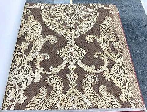 Som Livia 65320-5 Duvar Kağıdı Kahverengi Damask Desen