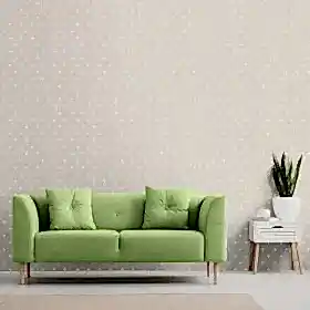 Duka Secret Palace DK.T21162-1 Duvar Kağıdı Açık Bej Kendinden Desenli