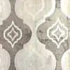 Som Mira 43442-4 Duvar Kağıdı Kahverengi Damask Desen Krem