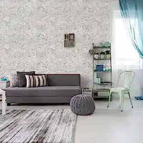 Duka Natura DK.22220-1 Duvar Kağıdı Açık Gri Kendinden Desenli