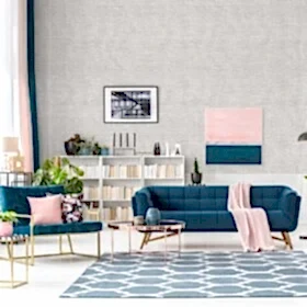 Duka Natura DK.22630-1 Duvar Kağıdı Gri Hasır Desenli Beyaz