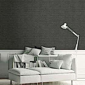 Duka Natura DK.22630-4 Duvar Kağıdı Siyah Hasır Desenli