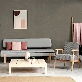 Duka Natura DK.22730-5 Duvar Kağıdı Kahverengi Kendinden Desenli