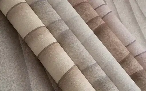 Som Linas 44290-1 Duvar Kağıdı Kahverengi Simli Dalgalı