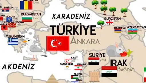 Alternative view of Çocuk Odası Dünya Haritası Folyo Poster F5001