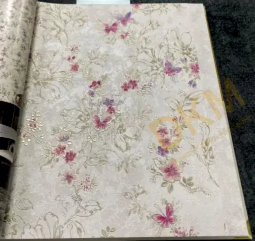 Blumarine N.5 Çiçek Yaprak- bm29026 İtalyan Duvar Kağıdı