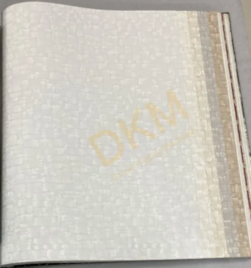 Decowall Armani 3010-01 Duvar Kağıdı Beyaz Simli Taş