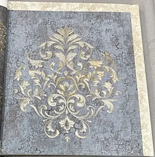 Decowall Armani 3013-04 Duvar Kağıdı Mavi Damask