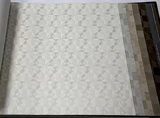 AdaWall Beta 1103-1 Duvar Kağıdı Beyaz Geometrik Desenli