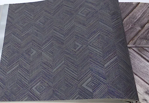 AdaWall Beta 1107-5 Duvar Kağıdı Koyu Yeşil Geometrik Desenli Çizgili