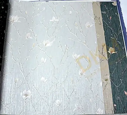 AdaWall Seven 7800-1 Duvar Kağıdı Beyaz Çiçek Desenli