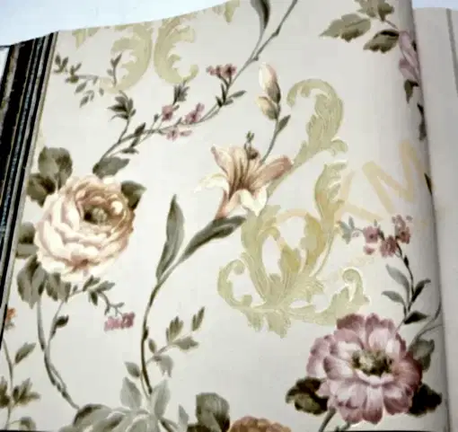 AdaWall Seven 7803-1 Duvar Kağıdı Krem Çiçek Desenli