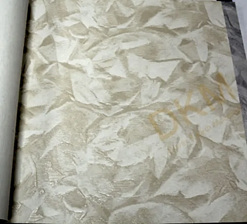 AdaWall Seven 7806-1 Duvar Kağıdı Açık Krem Simli Kumaş Desenli