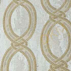 Alternative view of AdaWall Seven 7808-1 Duvar Kağıdı Açık Bej Simli Geometrik Zincir Desen