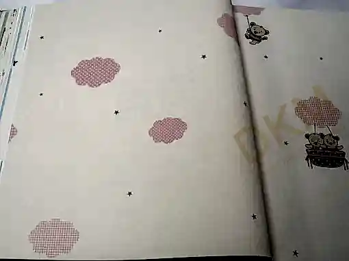 DecoWall Deco Junior 1212-02 bulut puantiye Duvar Kağıdı