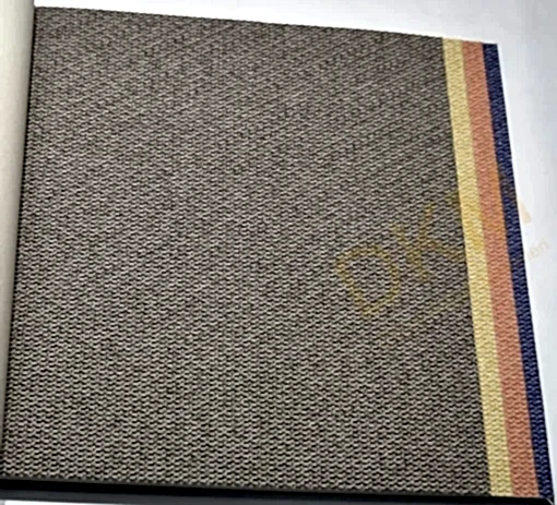 Som Vivo 33670-1 Duvar Kağıdı Koyu Kahve Simli Hasır Desenli