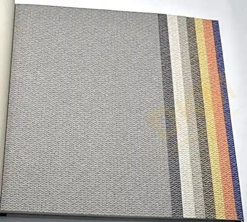 Som Vivo 33670-3 Duvar Kağıdı Gri Simli Hasır Desenli