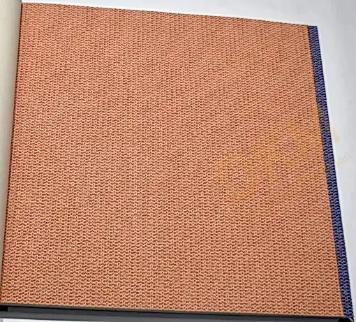 Som Vivo 33670-7 Duvar Kağıdı Turuncu Simli Hasır Desenli
