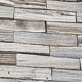 Alternative view of Som Vivo 33770-2 Duvar Kağıdı Kahverengi Taş Desenli Mavi