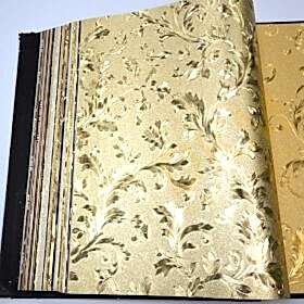 Yaprak D28 13820 Gold Duvar Kağıdı 5m²