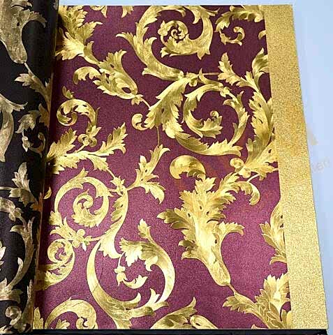 Yaprak D26-1 66201 Gold Duvar Kağıdı 5m²