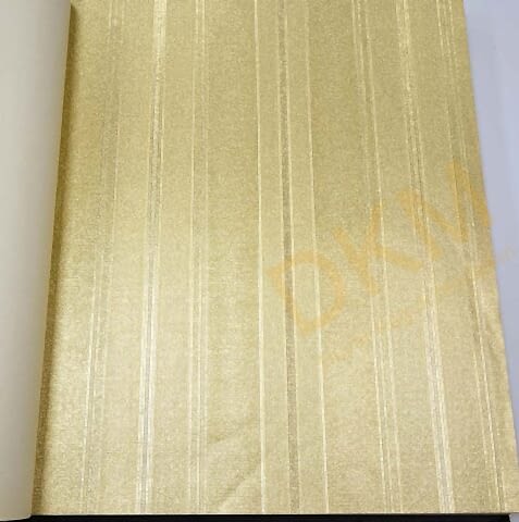 İnce şerit çizgili D40-1 900301 Gold Duvar Kağıdı 5m²