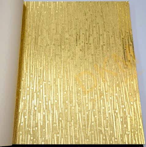 Damarlı parlak D50-1 95321 Gold Duvar Kağıdı 5m²
