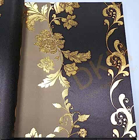 Çiçek D24-1 98905 Gold Duvar Kağıdı 5m²