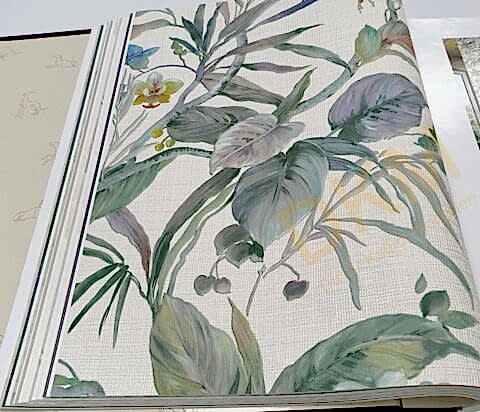 İthal Trussardi T15-1 Z30326 Çiçek Duvar Kağıdı 7m²